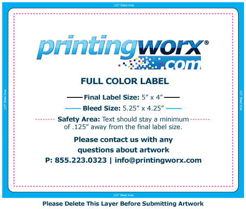 Free Full Color Label Templates